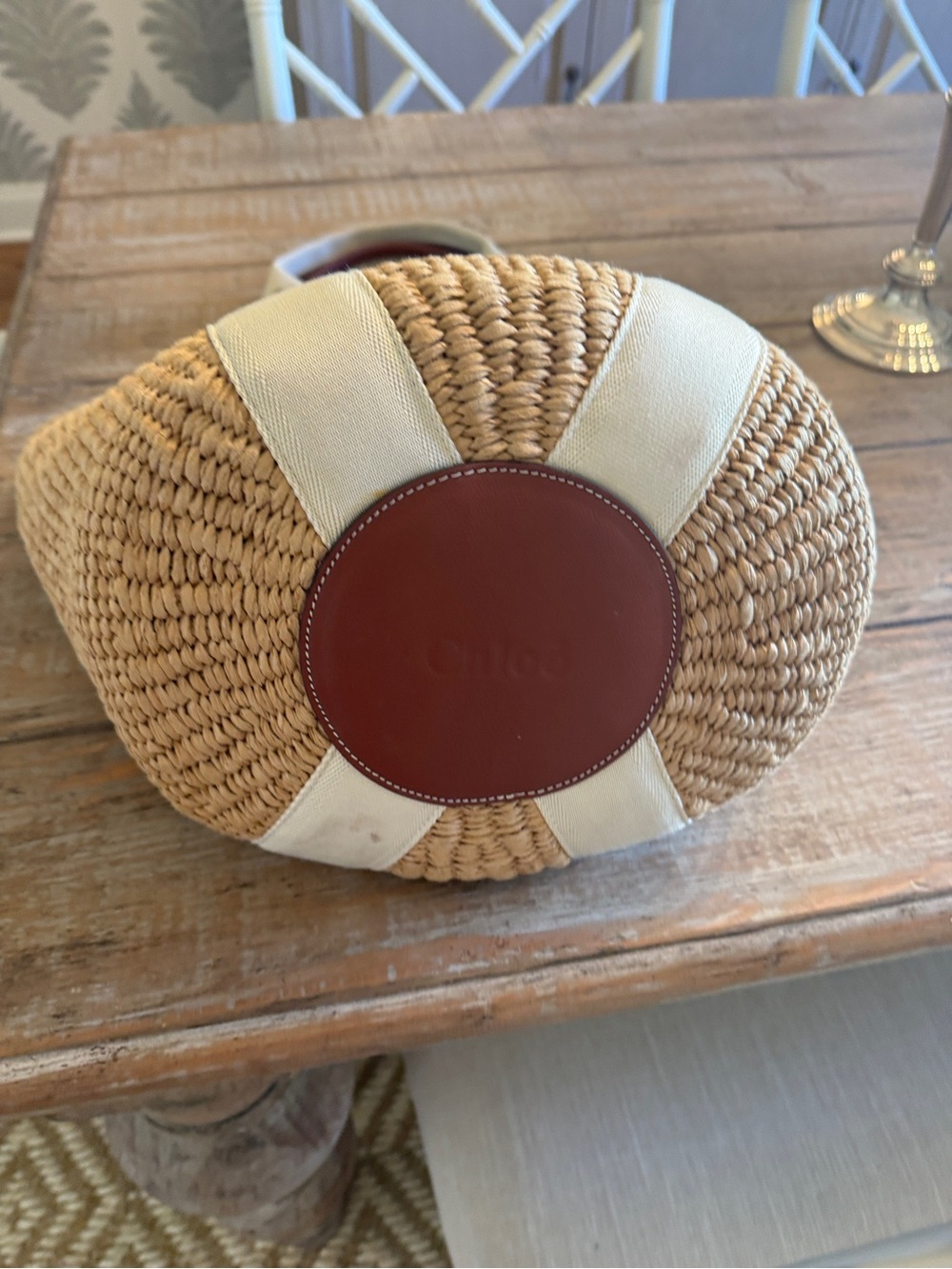 New never used Chloe woody straw bucket bag. - Picture 2 of 6